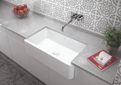 Ausmann Ceramic Mira Керамичен бял мивка - Подградна и междинна 795 х 460 мм с бял щепсел 1208971470