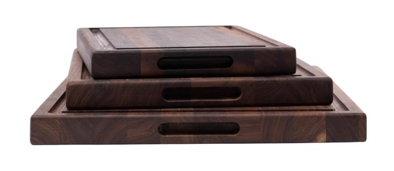 Woodsea Butcher Groove S - Орехова Дървена Дъска за Рязане със сокоуловачка 45x30 см 1208971534