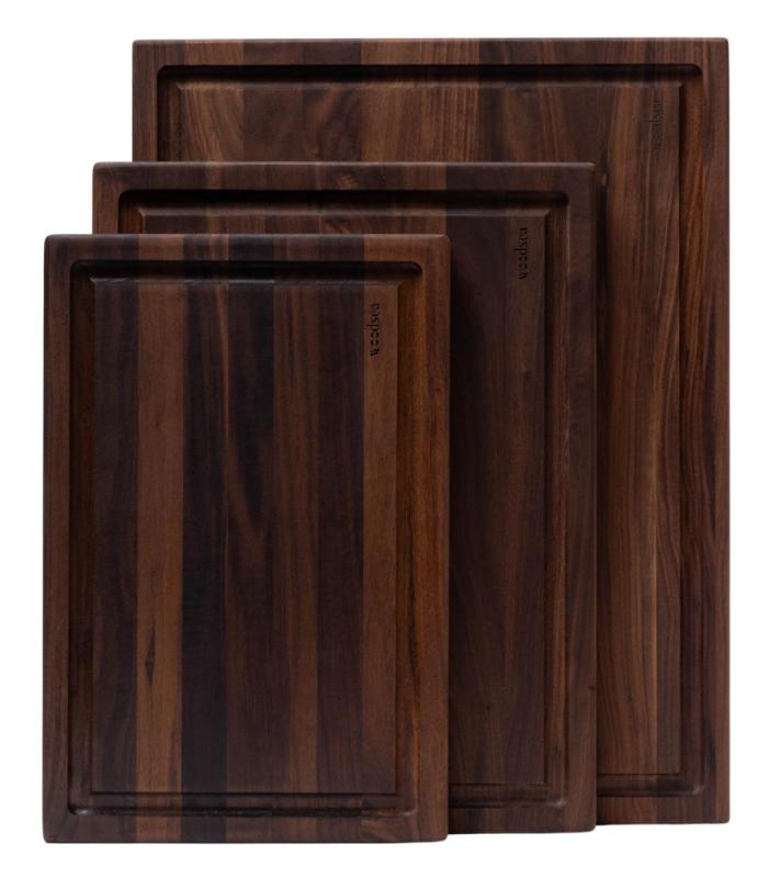 Woodsea Butcher Groove M - Орехова дъска за рязане с канал за сок 50x38 см 1208971535