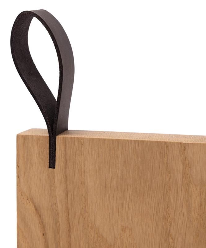 Woodsea Chop-Chop Oak L - Дъбова дъска за рязане 40x24cm с кожена дръжка 1208971541