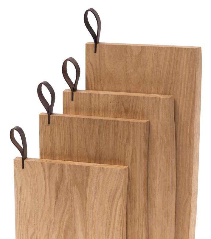 Woodsea Chop-Chop Oak XL - Дъбова дъска за рязане 50x24cm с кожена дръжка 1208971542