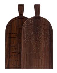 Woodsea Маска орех - Орехово дърво маска режеща и сервираща дъска 38x19 см 1208971561