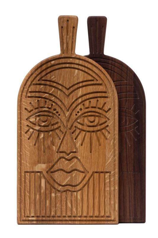 Woodsea Mask Oak - Дъбова маска за рязане и сервиране 38x19 см 1208971562