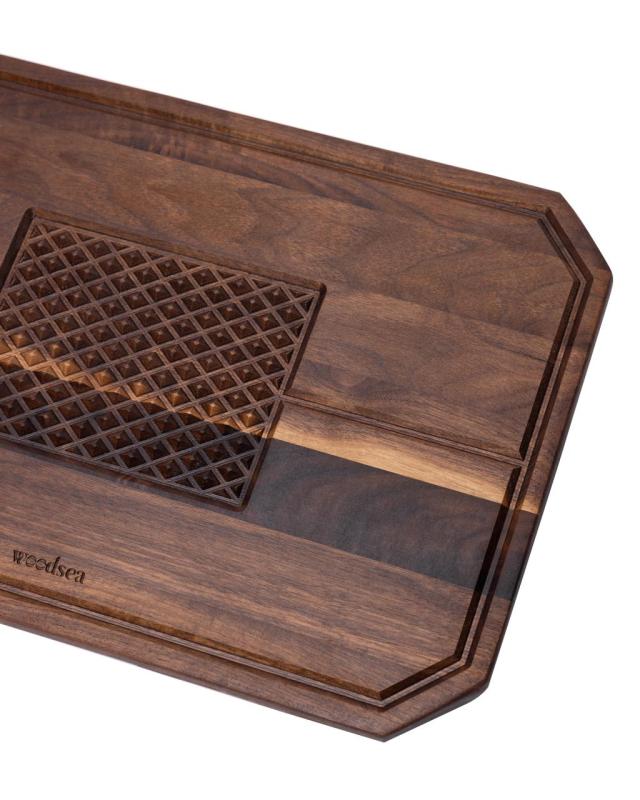 Замък Удсий Стек - Орехова дъска за рязане и сервиране на стек 45x30 см 1208971569