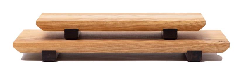 Woodsea Суши M - Суши дъска от ясен с ножки от орехово дърво 30x17 cm 1208971585