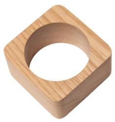 Woodsea салфетков пръстен дъб - Салфетков пръстен от дъбово дърво 5x5 см 2 броя 1208971602