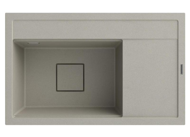 Graniteland Seta Гранитен Бежов Пясъчен Умивалник за монтиране 80x50 cm1208971620