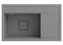 Graniteland Seta Гранитен сив мивка за монтаж 80x50 см 1208971621