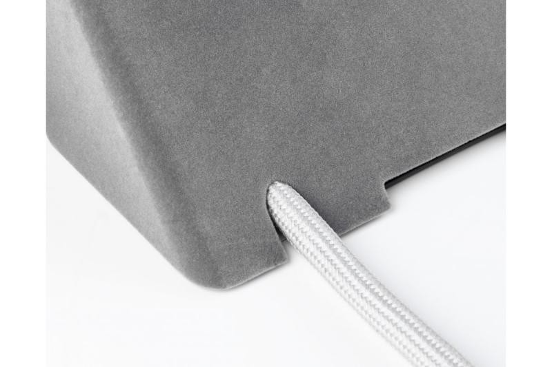 Мебелен контакт SOFITO, 2xШУКО, USB A+C, кабел 1.5 м, сив флок