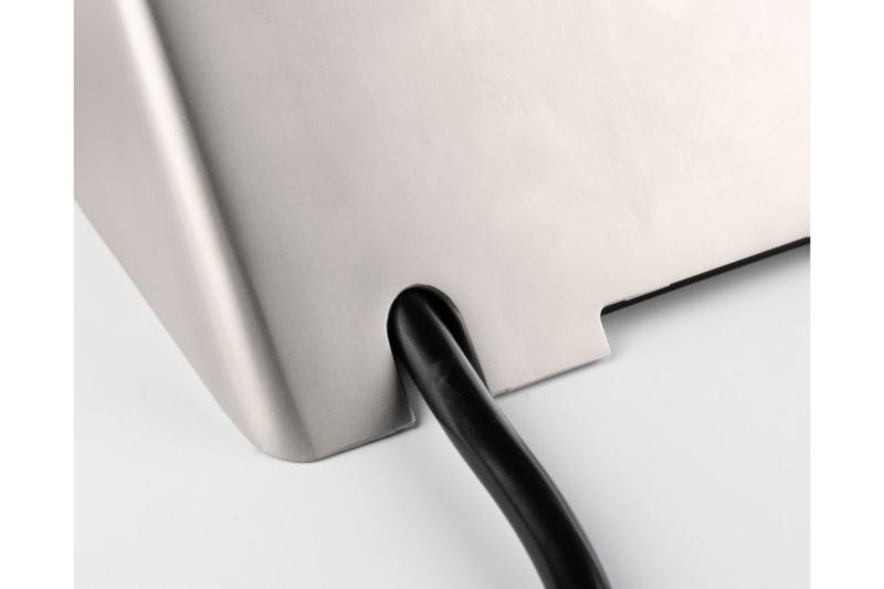 Контакт за мебели SOFITO, 2xШУКО, USB A+C, кабел 1.5 м, неръждаема стомана