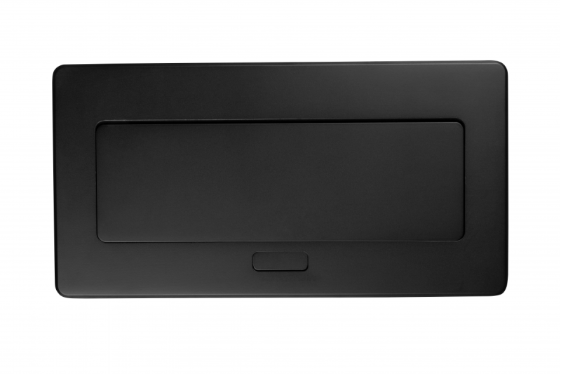 Мебелен контакт MULTISOFT, 2xSHUKO, USB A+C, RJ45, HDMI кабел 1.5 м, черен