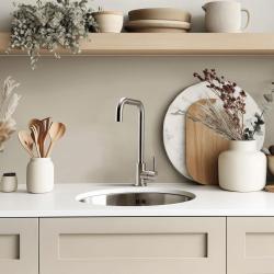 Pure.Sink Rondo Кръгла мивка от неръждаема стомана за вграждане в плот, подплот и надплот, 37 см RD375-SS