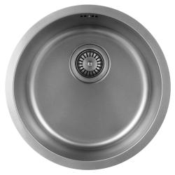Pure.Sink Rondo RVS Кръгло мивко за вграждане, подграждане и надграждане 38 см PRN38-02