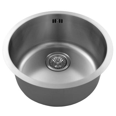 Pure.Sink Rondo RVS Кръгло мивко за вграждане, подграждане и надграждане 38 см PRN38-02