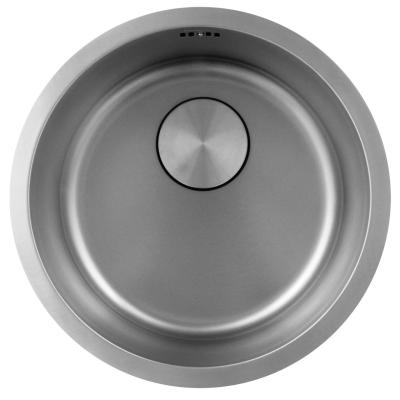 Pure.Sink Rondo RVS Кръгло мивко за вграждане, подграждане и надграждане 38 см PRN38-02