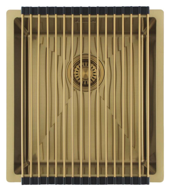 Pure.Sink Luxion Златна мивка 36x40 cm за вграждане, плоско вграждане и надграждане PLX3640-60