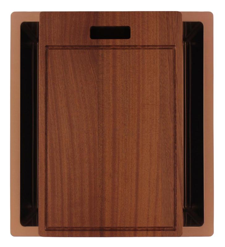 Pure.Sink Luxion Медна мивка 36x40 cm за вграждане, плоско вграждане и надграждане PLX3640-62