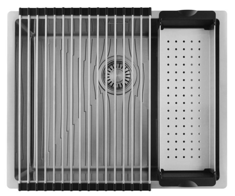 Pure.Sink Luxion Неръждаема мивка 50x40 cm за вграждане, плоско вграждане и надграждане  PLX5040-02