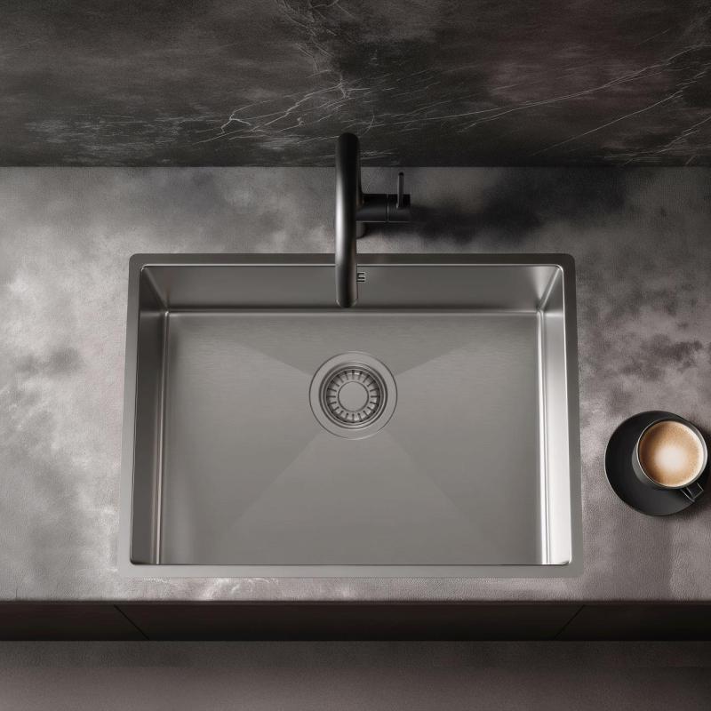 Pure.Sink Luxion неръждаема мивка 50x40 cm за вграждане, плоско вграждане и надграждане PLX5040-02