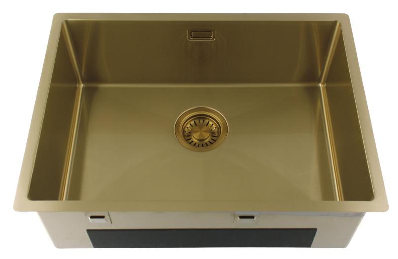 Pure.Sink Luxion Златна мивка 55x40 cm за вграждане, плоско вграждане и надграждане PLX5540-60