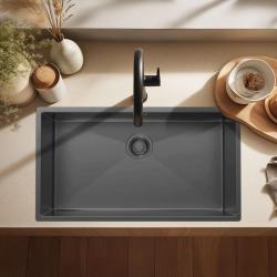 Pure.Sink Luxion Голяма мивка от метал 74x40 cm за вграждане, плоско вграждане и надграждане PLX7440-61