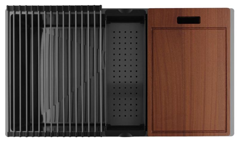 Pure.Sink Luxion Голяма мивка от метал 74x40 cm за вграждане, плоско вграждане и надграждане PLX7440-61