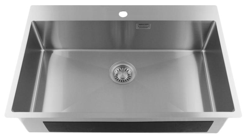 Pure.Sink Luxion Голяма неръждаема мивка 78x50 cm Tapwing с отвор за кран PLX7850T-02