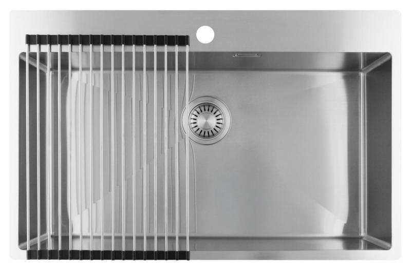 Pure.Sink Luxion Голяма неръждаема мивка 78x50 cm Tapwing с отвор за кран PLX7850T-02