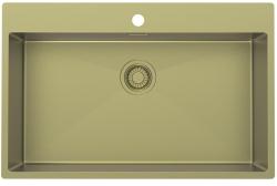Pure.Sink Luxion Голяма златна мивка 78x50 cm Кран с отвор за смесител PLX7850T-60