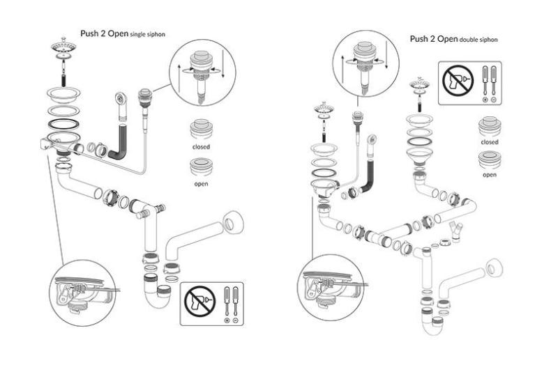 Квадратно гранитно мивка Luton pearl beige с голяма надстройка и място за оставяне на съдове, обратима 86x50cm със златен щепсел 1208971774