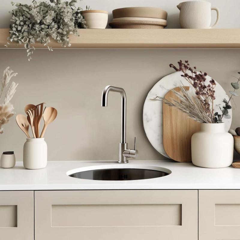 Pure.Sink Rondo Gun metal Рунд Съдомиялна мивка за вграждане, подграждане и горно монтиране 38 см PRN38-61