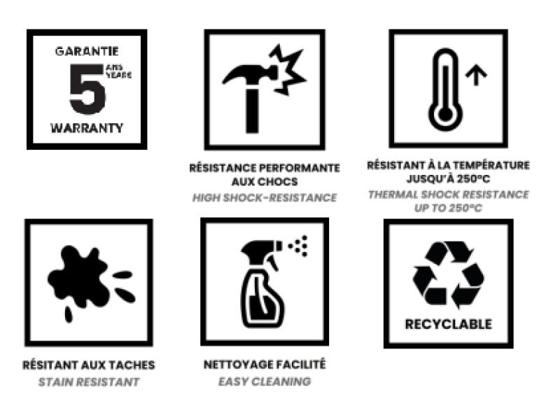 Ausmann Fibre бетонено сиво мивка 40x40cm за вграждане, монтаж и плоско вграждане с автоматичен златен щепсел 1208971913