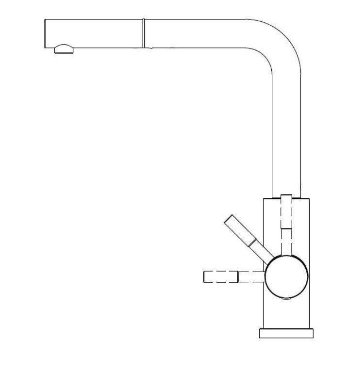 Pure.Sink Elite Steel Spark-S кухненски чучур PVD мед с разтегаем излив PS8041-62