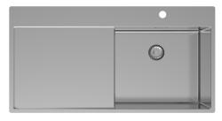 Pure.Sink Exclusivo Неръждаема мивка с отцеждаща част 100x52 cm Кранче вдясно PEX47100RT-02