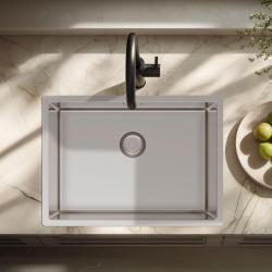 Pure.Sink Exclusivo Специална 35 см дълга неръждаема мивка 50x35 см с радиус 10 мм PEX5035-02