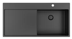 Pure.Sink Exclusivo Мивка от метал с капкоуловител 100x52 cm Кран Tapwing вдясно PEX47100RT-61