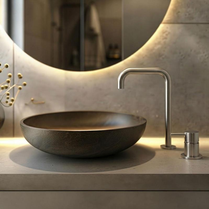 MURO TUA 2-отворен смесител за умивалник, хромиран, с прав излив 1208972108