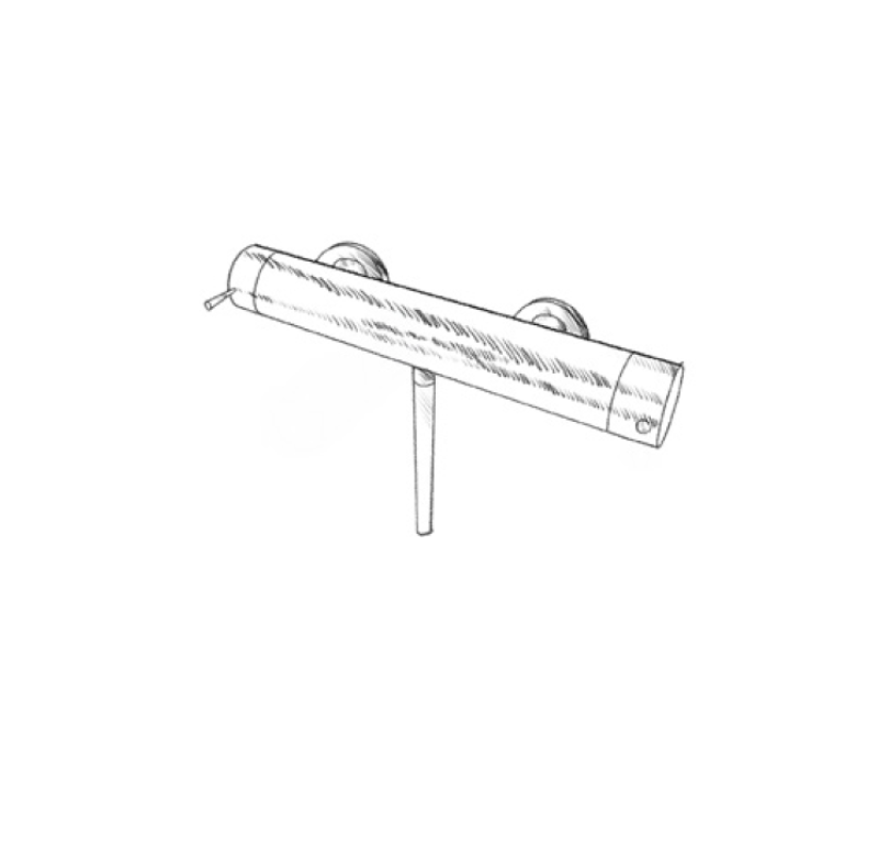 MURO TUA смесител за душ с душ комплект хром M1.B1.CR