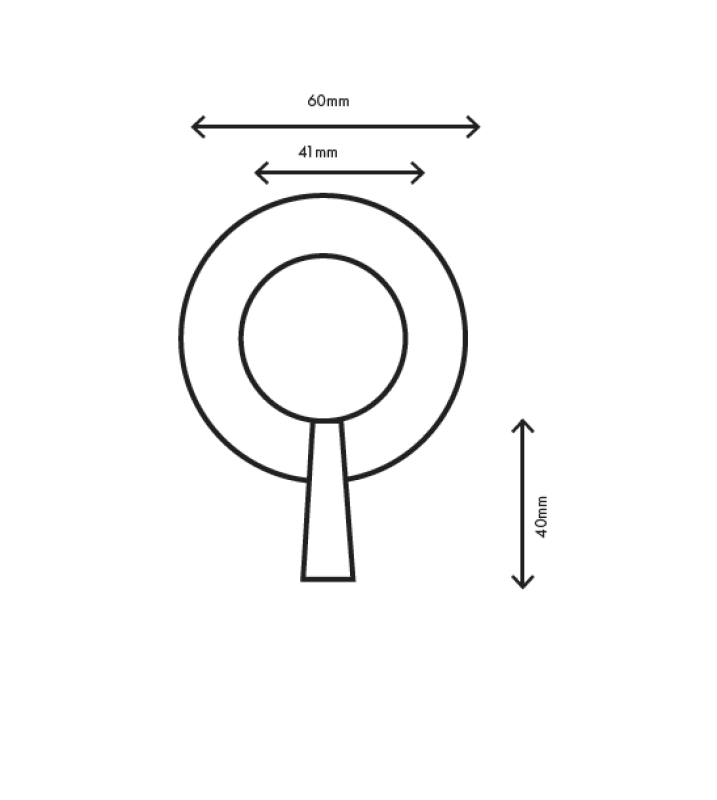 MURO TUA вграден смесител за стена, хром M1.B31.R.CR