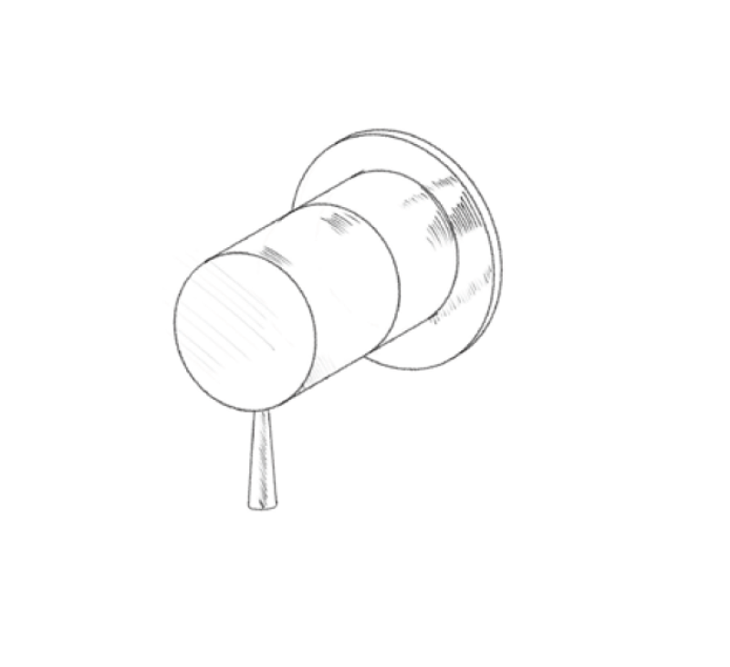 MURO TUA вграден смесител за стена, хром M1.B31.R.CR