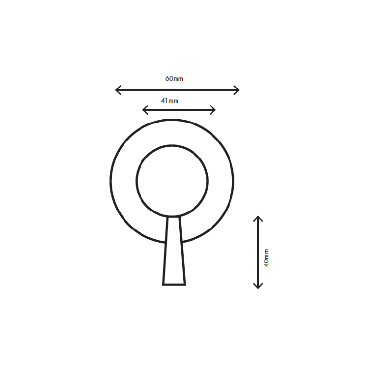 MURO TUA вграден 2-посочен превключвател хром M1.B32.2.CR