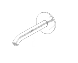 MURO TUA излив за баня хром M1.CA3.W.15.CR