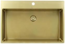 Pure.Sink Exclusivo Златна голяма мивка 75x40cm Tapwing с отвор за кран PEX7540T-60