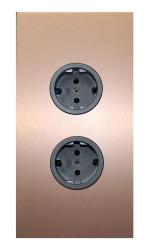 Indux Corner Енергиен стълб с 2 контакта с заземителна връзка Мед 1208972279