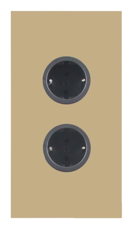 Indux Corner Енергиен стълб с 2 контакта с заземителна букса Злато 1208972283