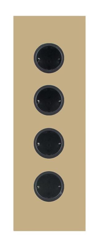 Indux Corner Енергиен стълб с 4 контакта Randaarde Goud 1208972292