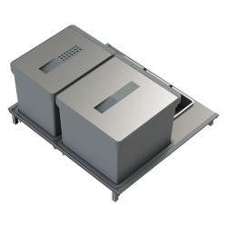 Indux Sort Система за отпадъци, двойна Ръчно управление за изтеглящи се чекмеджета 1208972319