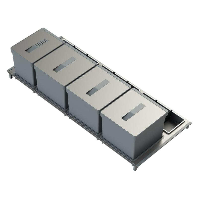 Indux Sort Система за отпадъци 4-кратна Ръчно управление за изтеглящи се чекмеджета 1208972321