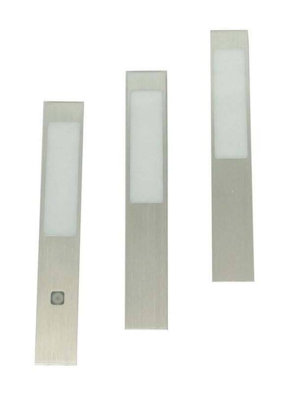 Indux Nex Кухненски LED комплект 3x3 W с вграден сензорен димер Алуминий 1208972335