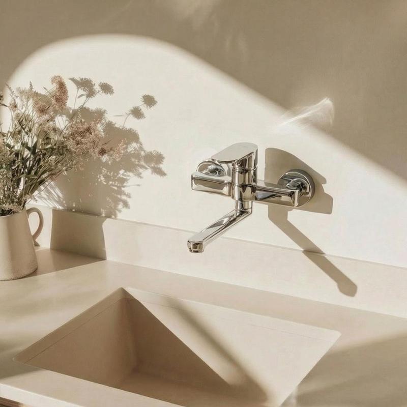 Aquanello Casa Едноръкохватна кухненска смесителна батерия, хромирана, с излив 15 см CR-1415-CS